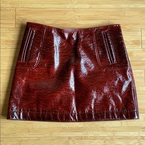 HM A/W 2017 Faux Leather Skirt